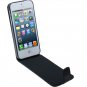Vertical Flip Soft Leather Case for iPhone 5 (Black)