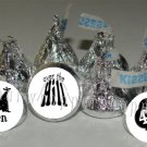Personalilzed OVER THE HILL Kiss Labels Candy Wrappers Party Supplies 40th 50th