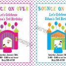 Personalized BOUNCE HOUSE INFLATABLE JUMPER Birthday Party Invitations Boy Girl