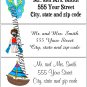 30 Personalized BEACH SUMMER Return Address Labels Baby Shower Birthday Supplies