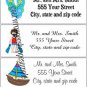 30 Personalized BEACH SUMMER Return Address Labels Baby Shower Birthday Supplies