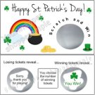 ST. PATRICK'S DAY Birthday Party Scratch Off Tickets Supplies POT OF GOLD GAME