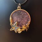 purple and blue beach necklace
