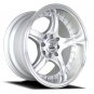 15" NS WHEELS NS-NSdc01 15x8.0 Machine Silver 8x100-114.3 C73.1