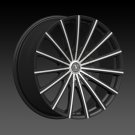 17" Velocity VW10 Wheels  Rim 17x7 Machine Black 4x100+114.3
