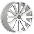 24" Velocity VW12 Chrome Wheels  Rim 24x9 Chrome 6x135