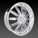 17" Red Sport Wheels Rsw 99 Chrome Rim 17x7 Offset 38 Chrome 4x114.3