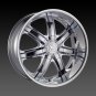 24" Borghini Wheels BW7  Chrome Rim 24x10 Offset 13 Chrome 5x127+135