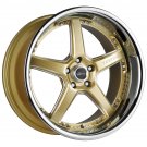 20" VERTINI DRIFT WHEELS 20X8.5 20X10 GOLD FITS CAMARO 4pc - 1SET