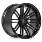 20" ROHANA RC20 WHEEL MATTE BLACK W/ GLOSS BLACK LIP FITS GENESIS 4pc - 1SET