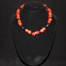 Red Coral and Purple Amethyst  Necklace - DMD0306
