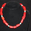 Red Coral with Turquoise Necklace - DMD0313