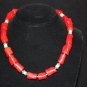 Red Coral with Turquoise Necklace - DMD0313