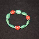 Turquoise and Red Sponge Bracelet - DMD 1912