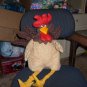 handcrafted stuffed rooster