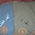 crocheted laced wash cloth's