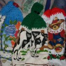 handcrafted crocheted towel topper's