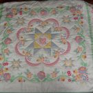 hand quilted lap quilt/baby quilt
