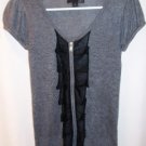 Grey Sweater Top, Juniors Small, XXI