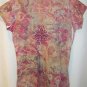 Graphic Print Knit Top, Small, YUKIKO