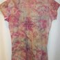 Graphic Print Knit Top, Small, YUKIKO
