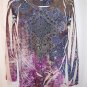 Graphic Print Knit Top, Medium, DECREE