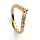 18K Gold Plated Crystals  Ring