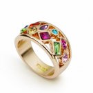 18K Champagne Gold Plated Cocktail Ring