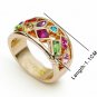 18K Champagne Gold Plated Cocktail Ring