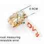 3 Round 18K Champagne Gold Plated Ring