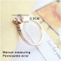 Crystal Ring 18K Champagne Gold Plated Wedding Ring