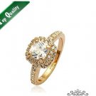 18K Champagne Gold Plated  Zircon Wedding Ring