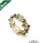 18K Champagne Gold Plated Summer Flower Ring