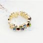 18K Champagne Gold Plated Summer Flower Ring