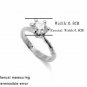 Six Claw 18K Platinum Plated Wedding Ring