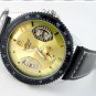 Automatic mechanical Watches  Gold Face PU strap SLZ03