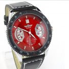 Automatic mechanical Watches Red Face PU strap SLZ03