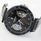 Automatic mechanical Watches Black Face PU strap SLZ03