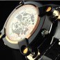 Mechanical Watch Gold Screws Black Silicone strap SLZ01