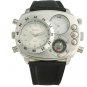 Deluxe Thermometer Quartz Oulm Watch GMT time watches for men OU11