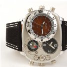 Deluxe Thermometer Quartz Oulm Watch GMT time watches for men OU11