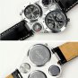 Quartz Watch Compass thermometer just decoration Leather Belt  watches OU03