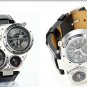 Quartz Watch Compass thermometer just decoration Leather Belt  watches OU03