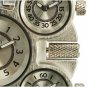Men Watch Deluxe Quartz GMT time watches Leather Strap OU10