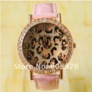 1 Pcs leoaprd Lady Watch Leather Strap Free Shipping YJP11