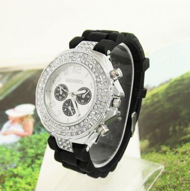 Geneva Watch  Silicone Strap Quartz  Watches LJX14