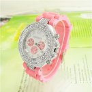 Geneva Watch Silicone Strap Quartz Watches LJX14
