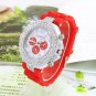Geneva Watch Silicone Strap Quartz Watches LJX14