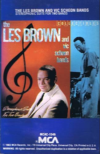 LES BROWN & VIC SCHEON BANDS - Stereophonic Suite For Two Bands (1983) - Cassette Tape