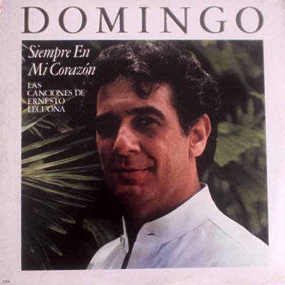 PLACIDO DOMINGO - Songs Of Ernesto Lecuona (1984) - LP